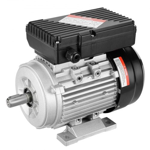 0,55 kW elmotor 1400 rpm, AC 220~240 V 4,5 A, 80, B3-ram, luftkompressormotor enfas, 19 mm kilaxel, medurs/moturs rotation för jordbruksmaskiner och allmän utrustning