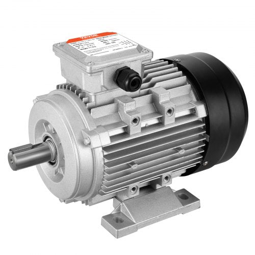 1.5KW Electric Motor 3000 rpm, AC 230V/400V 9.5A/3.5A, 90L, B3 Frame, Air Compressor Motor 3-Phase, 24mm Keyed Shaft, CW/CCW Rotation for Agricultural Machinery and General Equipment