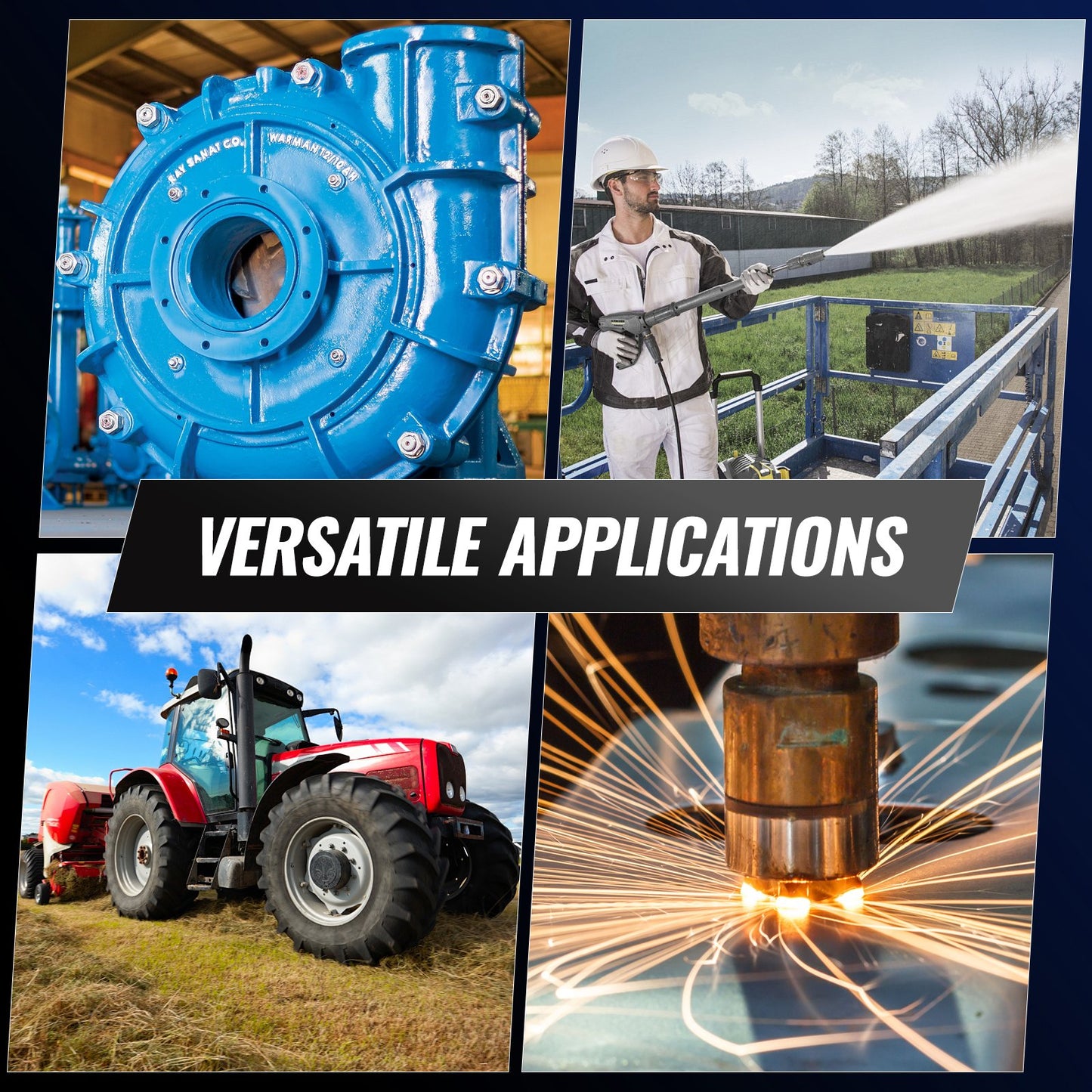 1.5KW Electric Motor 3000 rpm, AC 230V/400V 9.5A/3.5A, 90L, B3 Frame, Air Compressor Motor 3-Phase, 24mm Keyed Shaft, CW/CCW Rotation for Agricultural Machinery and General Equipment