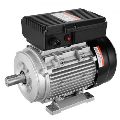 1.1KW Electric Motor 2800 rpm, AC 220~240V 7.1A, 90S, B3 Frame, Air Compressor Motor Single Phase, 24mm Keyed Shaft, CW/CCW Rotation for Agricultural Machinery and General Equipment
