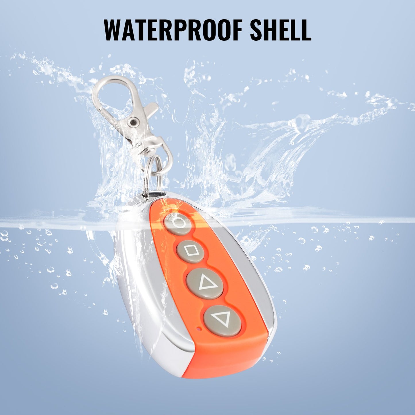 Fjärrkontroll för skjutgrindsöppnare, 40 meters räckvidd, 4-knapps fjärrkontroll för automatisk grindöppnare, fjärrkontroller för garageportsöppnare, multikods elektrisk rullande uppfartsgrindstängare smart nyckel säkerhetskit