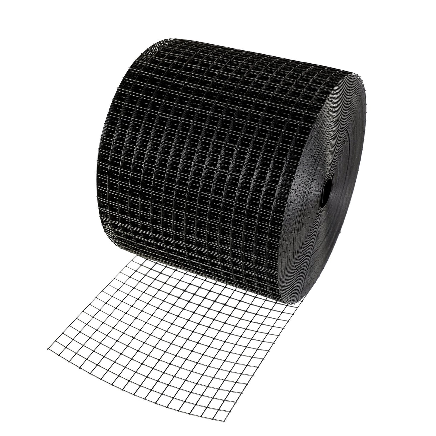 15,24 x 3048 cm solpanel fågelskydd, krypskyddsrullkit med 60 st. aluminiumlegeringsfästen, solpanelskydd med rostfri PVC-beläggning, 12,7 mm trådrullenät