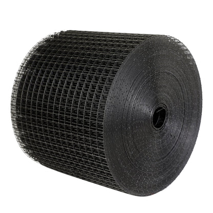 15,24 x 3048 cm solpanel fågelskydd, krypskyddsrullkit med 60 st. aluminiumlegeringsfästen, solpanelskydd med rostfri PVC-beläggning, 12,7 mm trådrullenät