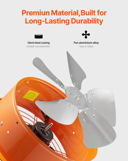 Gable Mount Fan, 14 Inch Solar Power Attic Exhaust Fan with Adjustable Thermostat & Outer Mesh, 1300 CFM House Ventilator Cool Upto 1850 Sq.Ft, Quiet Ventilation for Roof, Garage, Shop, Black