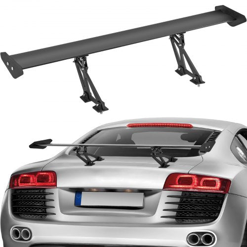 Universal Rear Spoiler GT Style Adjustable Trunk Wing Car Racing 43.3"/110 cm