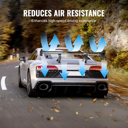 Universell bakspoiler GT-stil justerbar bagagerumsvinge racingbil 53,1 tum/135 cm