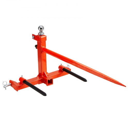 122 cm höspjut, balspjut 720 kg lastkapacitet, trepunktsdrag för traktor med 2 st 42 cm stabilisatorspjut, snabbfäste för spikgafflar