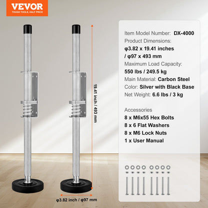 Ladder Levler, 20 inch Steel 550lbs Load Ladder Leveling Tool, Pitch Hopper, Stair Ladder Stabilizer with Storage, Easy to Use for All Surfaces,Extension Ladder Accessories for Uneven Ground