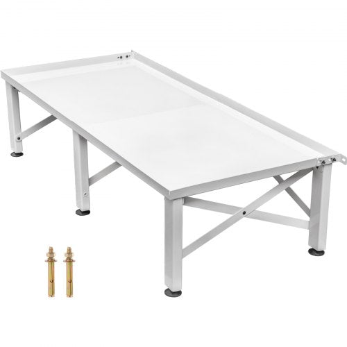 Tvättstativ 124x54,9 cm universal tvättstativ 30 cm hög tvättstativ universal med höjdjusterbara fötter för tvättmaskiner, torktumlare, frysar eller kylskåp