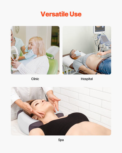 Headrest Paper Rolls, 25-Pack 8.5" x 125 ft Medical Exam Paper with Crepe Surface, Disposable Headrest Paper for Barrier Protection, Ideal for Massage, Exam and Chiropractic Tables, White