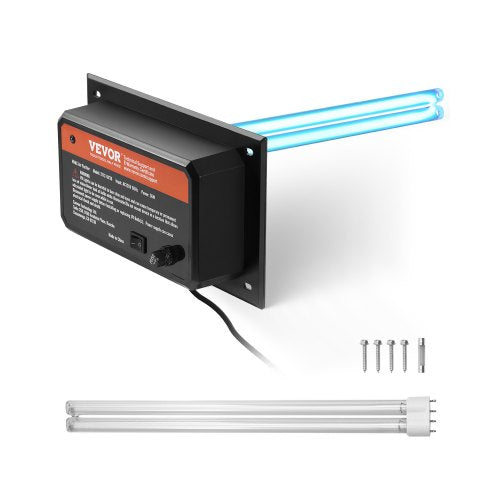 HVAC Air Purifier Whole House, 36W 16inch, UV UVC Light in Duct for Ac (Air Conditioning) Duct, Air Scrubber with 1 Replacement Bulb, HVAC UV lights for Ac Systems