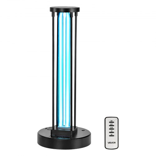 UV Light, 36W Ultraviolet Lamp with Ozone Purifier, UVC Lamp with 30/60/120 Minutes 3-Gear Timer and Remote Control, for Room up to 37 m², UVO Lights for Living Room, Bedroom, Hotel, School