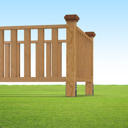 No Dig Ground Anchor, 4 Pack 3.94 x 2.76 x 27.56 in/10 x 7 x 70 cm DIY Screw in Post Stake, Includes 6 Lag Bolts & a Rebar, U-Shape Heavy Duty Steel Post Holder, Great for Mailbox Posts and Fence Posts