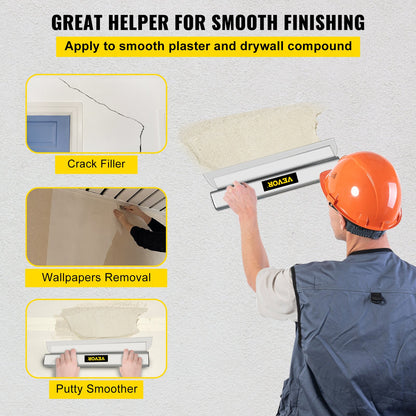 Drywall Skimming Blade Putty Knife Combo 25.4/40.6/61 cm Finishing Trowel Tool