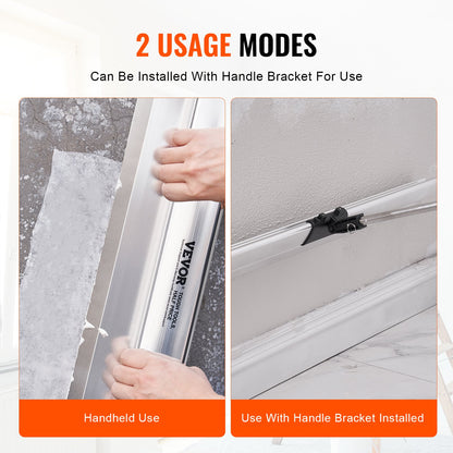 Gipsskiva, 48 tums glättningskniv, blad i rostfritt stål och hölje i aluminiumlegering Professionella verktyg för skimning av gips, avtorknings-/gipsskiva, för gyps/väggskivor/gipsskivor