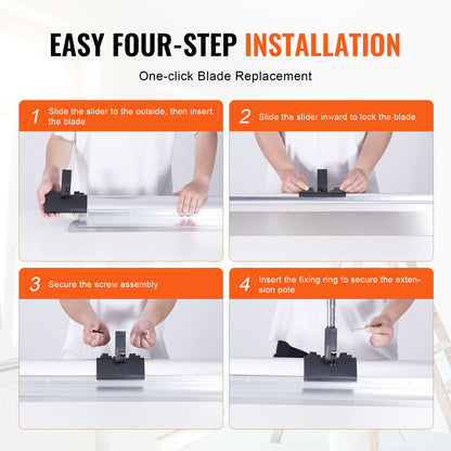 Gipsskiva, 48 tums glättningskniv, blad i rostfritt stål och hölje i aluminiumlegering Professionella verktyg för skimning av gips, avtorknings-/gipsskiva, för gyps/väggskivor/gipsskivor