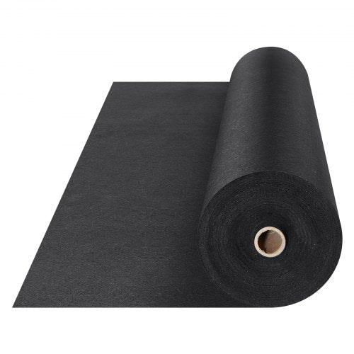Non Woven Geotextile Fabric Under Gravel, 6x50FT 8OZ Driveway Fabric Landscape Fabric, Heavy Duty Weed Barrier Fabric, Ground Cover Weed Control Fabric, French Drains Drainage Fabric, Black