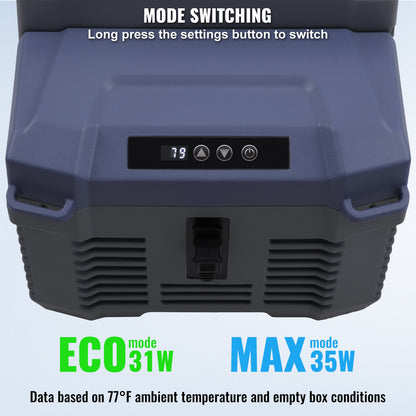 Car Refrigerator, 12 Volt Car Refrigerator Fridge, 12 L Single Zone Portable Freezer, -4℉-68℉ Adjustable Range, 12/24V DC and 100-240V AC Compressor Cooler for Outdoor, Camping, RV