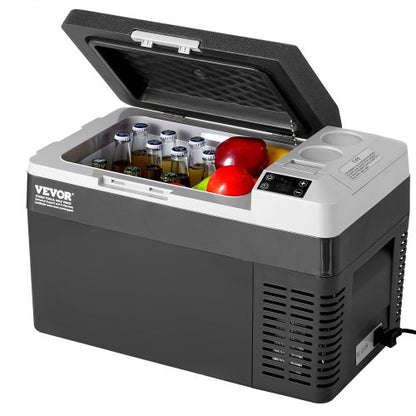 Portable Car Refrigerator, 12 Volt Car Refrigerator Fridge, 25 L / 26.4 QT Single Zone Portable Freezer, -4℉-68℉ Adjustable Temperature, Compressor Cooler for Home, Outdoor, Camping, RV, Car