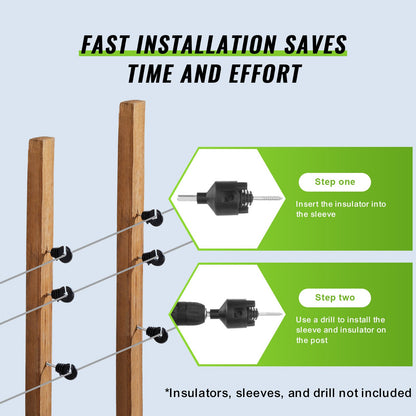 16 Gauge Aluminum Wire for Electric Fencing, 1640Ft 500M Electric Fence Wire, Portable Fencing Wire, 1.6mm Diameter Aluminum Alloy for Higher Conductivity and Rust Resistance, for Horse, Cattle, Livestock