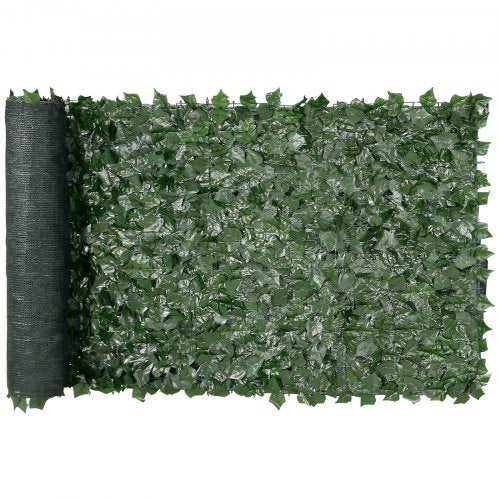 Ivy Privacy Fence, 990 x 2490 mm Artificial Green Wall Screen, Greenery Ivy Fence with Mesh Cloth Backing and Strengthened Joint, Faux Hedges Vine Leaf Decoration for Outdoor Garden, Yard