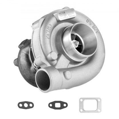 Turbo Turbocharger with Gasket Kit, Turbo Charger Replacement for Car Engines, Compatible with 1.5L-4.0L Engine Displacements, Heat Resistance Engine Turbocharger with K418 Alloy Impeller