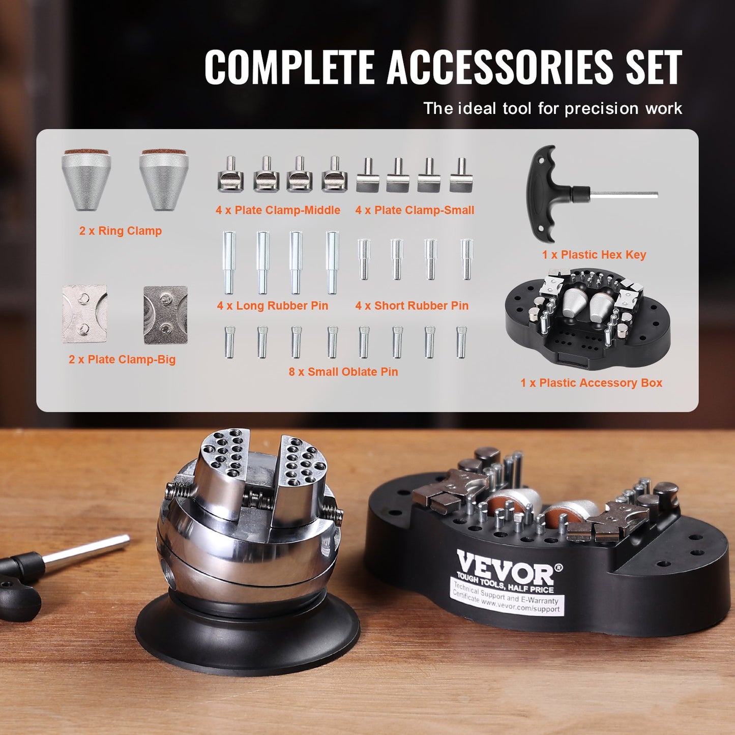 3 Inch Engraving Block Block Ball Vise with 30Pcs Attachment Inlaid Diamonds Full Set Ball Vise Engraving Setting Tool for Jewelry Handwork