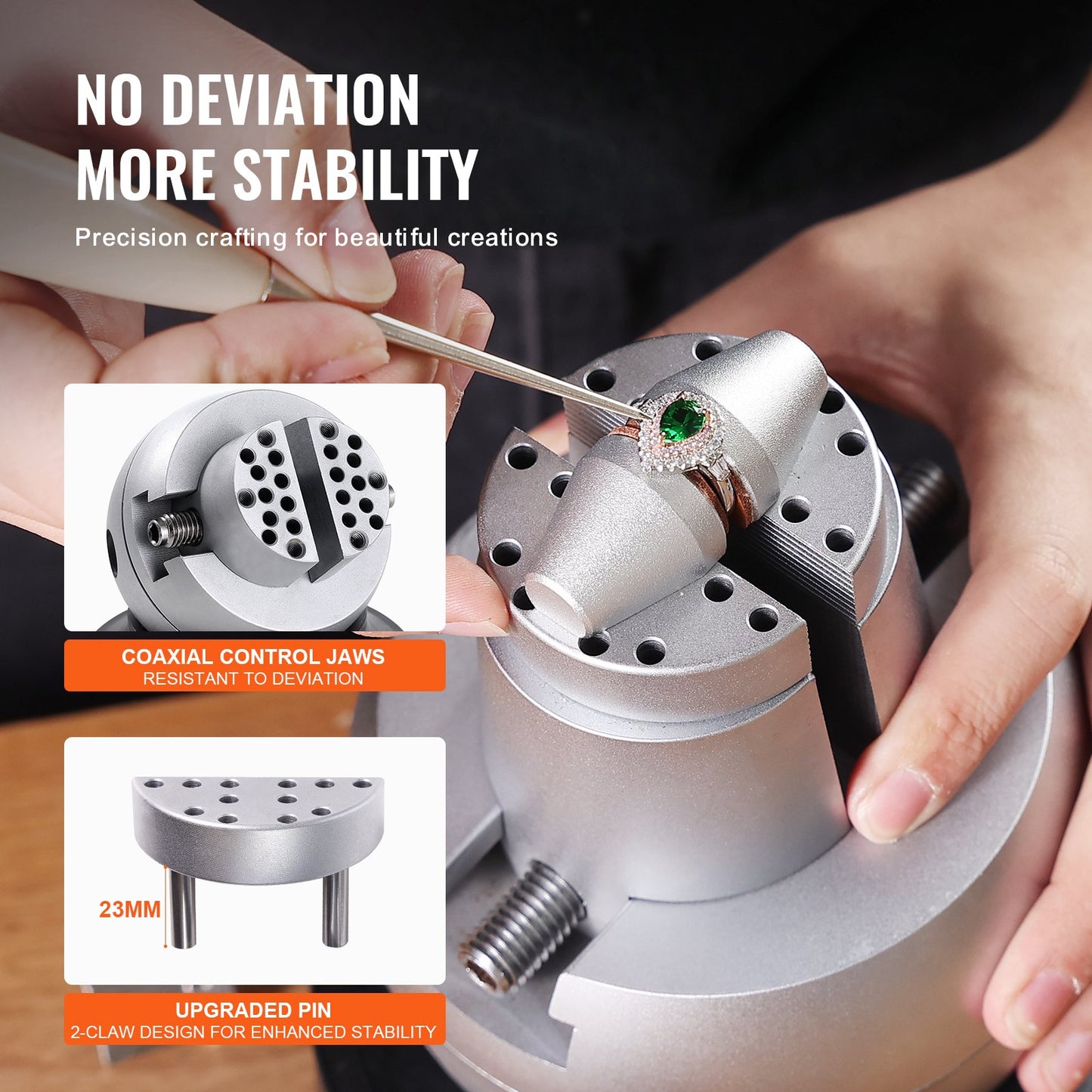 Kulskruvstäd, 13 cm gravyrinställningsverktyg, 360° roterande gravyrblocksskruvstäd, 69 delar tillbehör för smyckesgravyrblock, standardblock för ädelstensinläggning och gravyr i liten skala