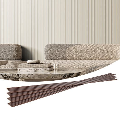 Wood Slat Acoustic Panels, 8 PCS 96 x 6 inch, WPC Accent Wooden Wall Panels for Modern Interior Wall, Faux Wood Wall Board Panels for Stylish Decor and Noise Reduction, Matte White