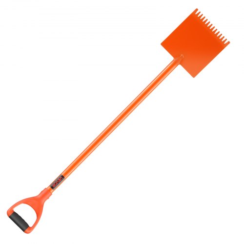 Takpannspade 1-pack, D-greppshandtag för takpannor, hög hårdhet 45# stål och lättviktigt verktyg för enkel avrivning av tak och spik, perfekt för kommersiellt och bostadsbruk, orange