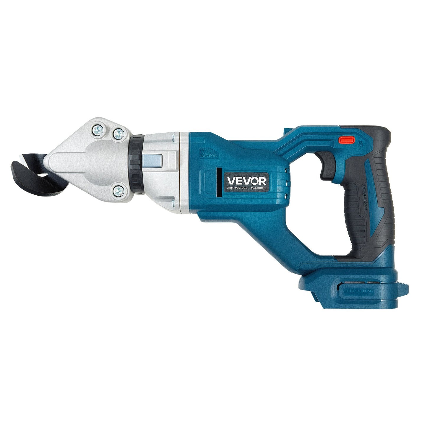 Metallsax, Plåtskärare Sladdlös med 360-graders vridbart huvud, Dubbla blad, 25000 varv/min, Skär 1,22 mm galvaniserat stål, 1 mm rostfritt stål, Aluminiumplåt, Plast, Kartong