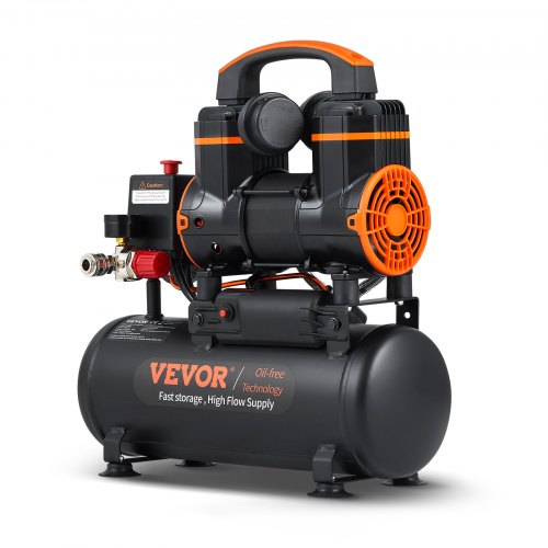 Air Compressor 7.9 L 900W 2.2 CFM@ 90PSI 70 dB Ultra Quiet Oil Free