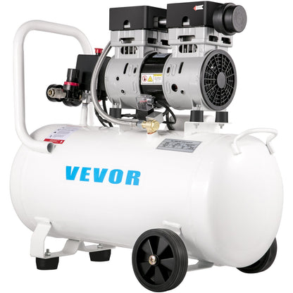 Air Compressor 41.6 L, Ultra Quiet Air Compressor 1 HP, Oil-Free Air Compressor Steel Tank 750W, Portable Air Compressor 8 bar, Ultra Quiet Compressor for Home Repair, Tire Inflation