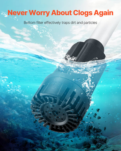 Cordless Stick Water Transfer Pump, 33 L/min(528GPH), Portable Sump Pump with NPT3/4" Garden Hose, Compatible with Dewalt 20V MAX Battery (No Battery), Electric Utility Stick Pump for Pool, Garden, Pond