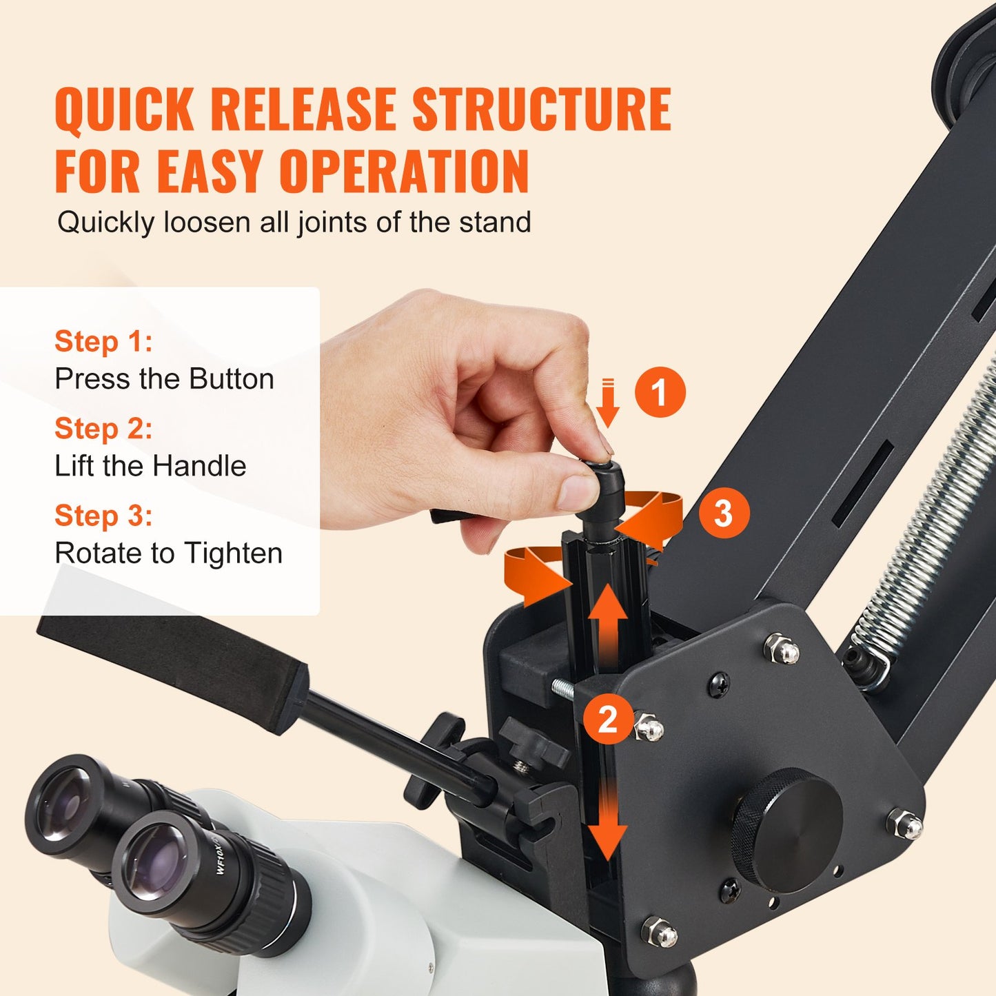 Multi-Directional Microscope with Spring Bracket, 7X-45X Magnification Jewelry Microscope, Micro Jewelry Inlaid Stand with Integrated USB Ring LED Light, Jewelers Microscope for Jewelry Inlay