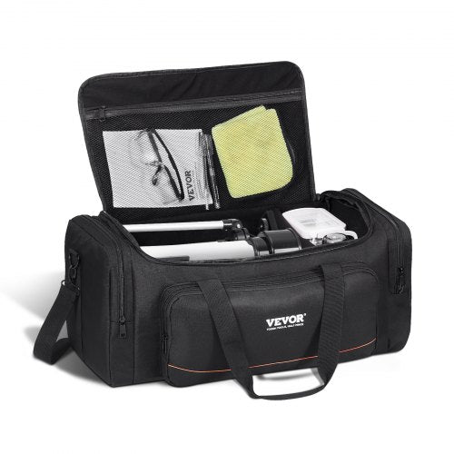 Telescope Case, 560 mm, Telescope Storage Bag with Fixed Buckles, Multi-Pocket & Detachable Divider for Telescope, Shock-Absorbent Telescope Carrying Case to Easily Secure Optical Tube & Tripod