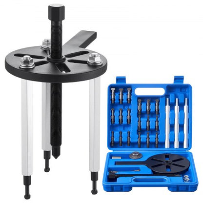 21-in-1 Bearing Puller Set, 21 PCS 3-Jaw Hook Puller for Internal External Bearings and Bearing Without Inner Shaft, Multifunctional Bearing Removal Tool with Heavy Duty Portable Storage Case