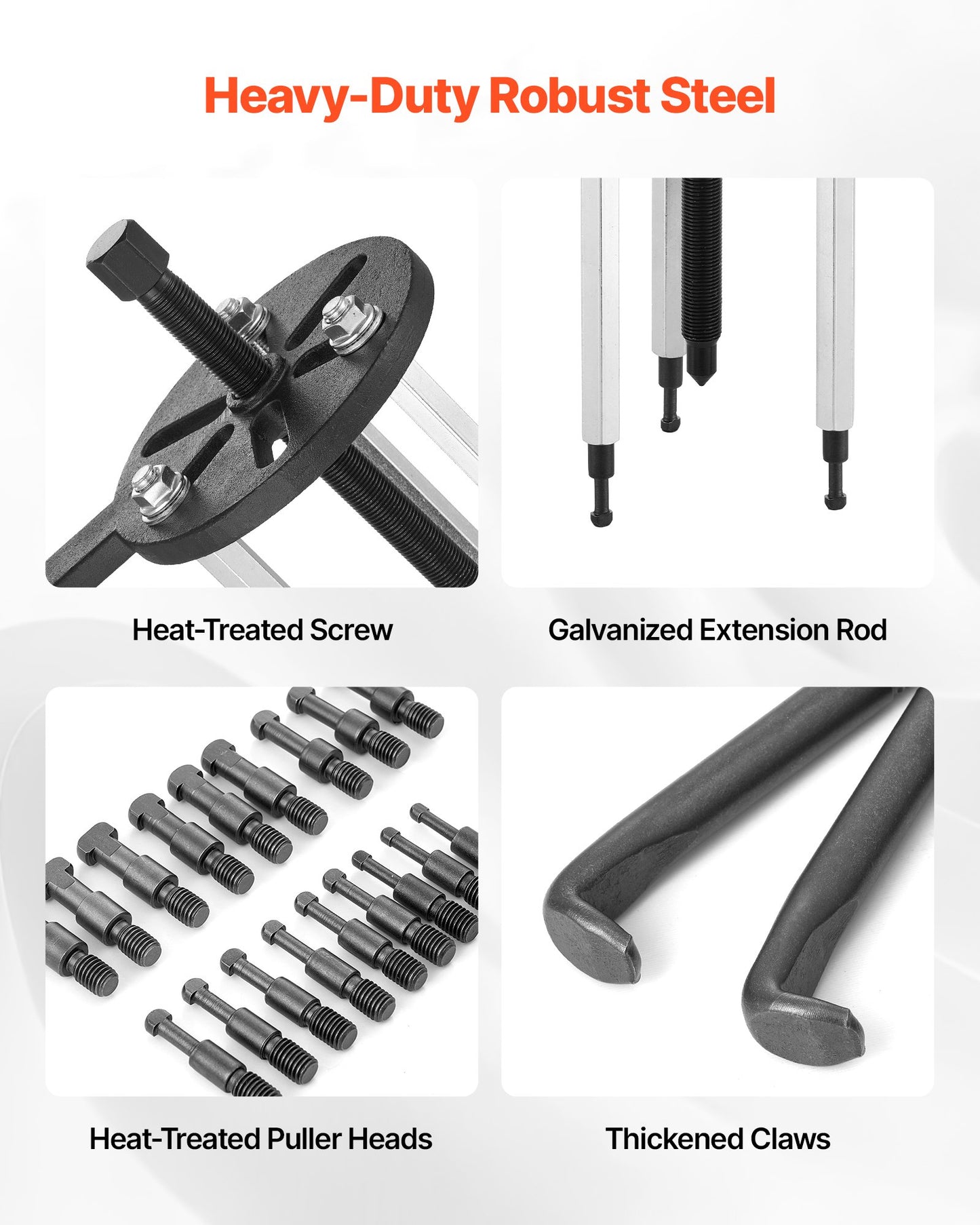 21-in-1 Bearing Puller Set, 21 PCS 3-Jaw Hook Puller for Internal External Bearings and Bearing Without Inner Shaft, Multifunctional Bearing Removal Tool with Heavy Duty Portable Storage Case