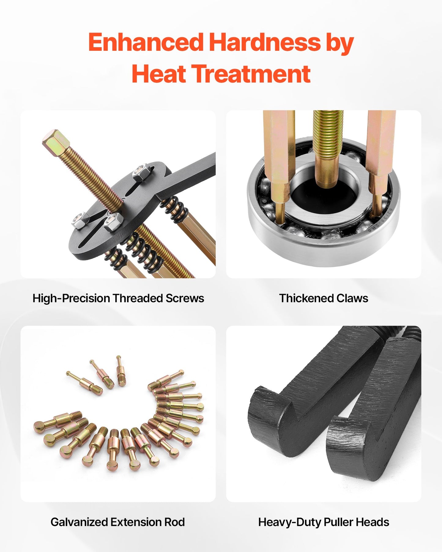 36-in-1 Bearing Puller Set, 36 PCS 3-Jaw Hook Puller for Internal External Bearings and Bearing Without Inner Shaft, Multifunctional Bearing Removal Tool with Heavy Duty Portable Storage Case