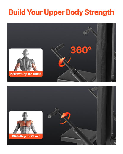 Sittande dipsmaskin, triceps-bicepspress-downmaskin med kabelstång, justerbar sits och ryggstöd, träningsutrustning för bröstträning, överkroppspush-fitnessträning, bär upp till 180 kg