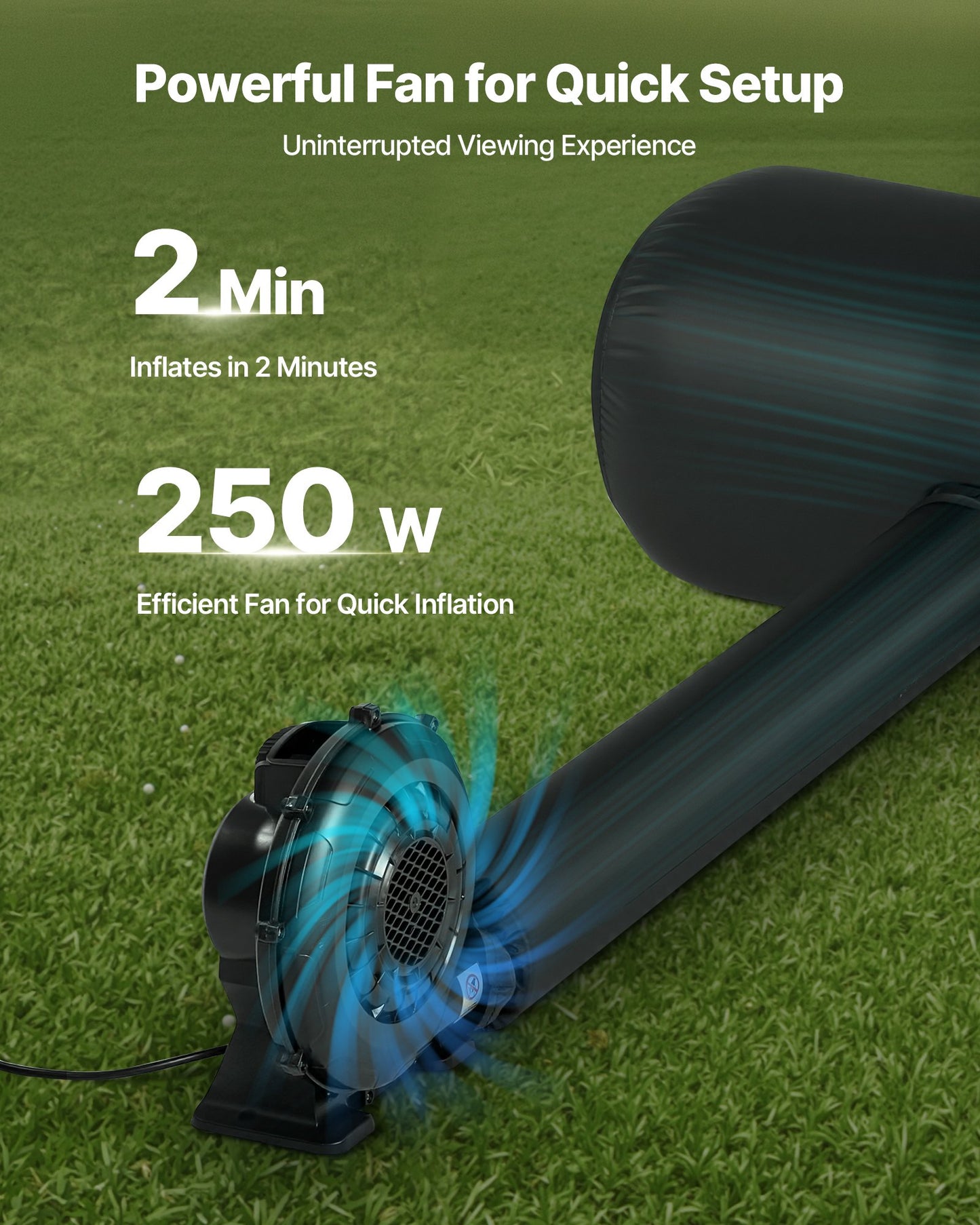 20 ft Inflatable Movie Screen, 600D Washable Inflatable Projection Screen with Portable Storage Bag, Easy Set Up 16:9 Movie Projector for Outdoor Backyard, Home Theater, Theme Party, Pool Fun