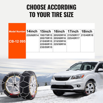 Snökedjor, manganlegerat stål, nödbromskedjor, 2 st kabelkedjor för bilar, pickuper, stadsjeepar och lastbilar, silver