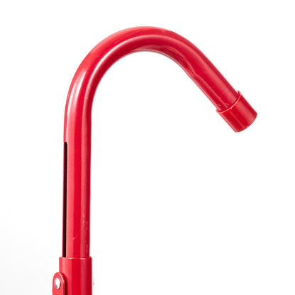 Fire Escape Ladder, 3-Story 7.62m Retractable Emergency Fire Ladder, Lightweight Aluminum Alloy Safety Escape Ladders with Sturdy Polyester Strap, Anti-Slip Rung & Wide Steps, 453KG Max Loading