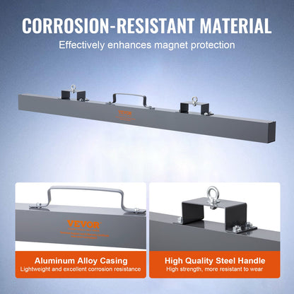 72 tums hängande magnetisk sopmaskinverktygssats 105 kg lyftmagnet för gaffeltruck