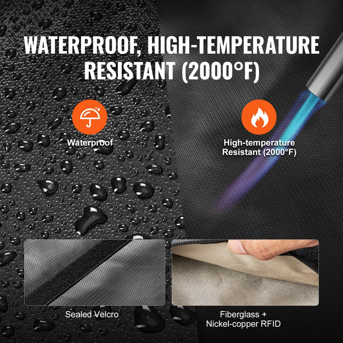 Faraday Bags, 4 Pack Faraday Pouch Set for Laptop (16.9x15"), Tablet (13x10.2"), Phone (7.87x4.7") & Radio (10.6x7.8"), Fireproof Signal Blocking Holder, Anti-Theft & Anti-Hacking Pouch Blocker