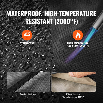 Faraday Bags, 4 Pack Faraday Pouch Set for Laptop (16.9x15"), Tablet (13x10.2"), Phone (7.87x4.7") & Radio (10.6x7.8"), Fireproof Signal Blocking Holder, Anti-Theft & Anti-Hacking Pouch Blocker