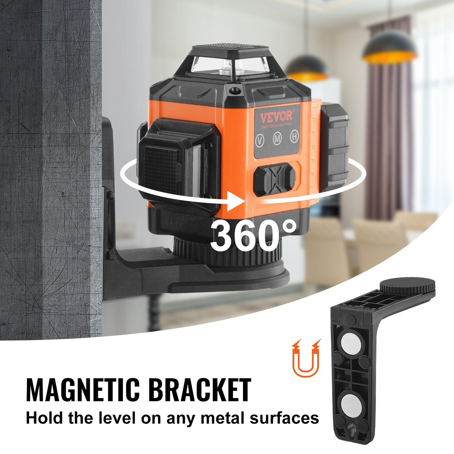 Laser Level 3048 cm Green Cross Line Self Leveling High Accuracy Measuring