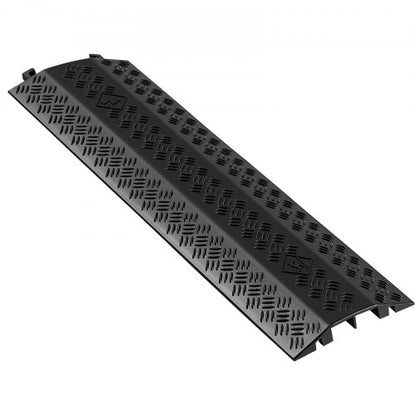 Kabelskydd för nedfall, 7 938 kg/axellastkapacitet, kraftig kabelslangskyddsramp, golvkabelskydd, för områden med hög gångtrafik, inomhus, utomhus, hem, kontor, lager, 1-pack