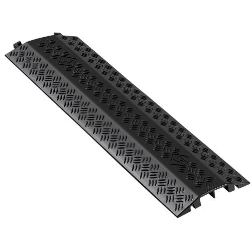 Drop Over Cable Cover, 7,938 kg/Axle Load Capacity, Heavy Duty Cable Hose Protector Ramp, Floor Cord Cover, for High Walking Traffic Areas, Indoor, Outdoor, Home, Office, Warehouse, 1 Pack