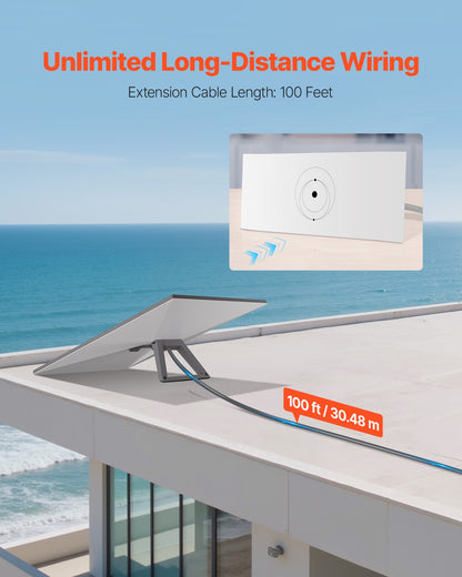 Starlink Gen 3-kabel 100 FT / 30,48 m förlängningskabel Standard generation 3 1200 Mps 26 AWG / 0,15 mm²